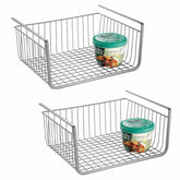 Under Cabinet Hanging Metal Wire Storage Wire Basket Organizer - Decorlay